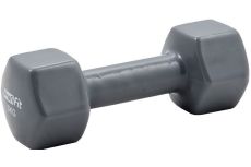 Гантель в виниловой оболочке 3 кг Profi-Fit форма шестигранник, серый