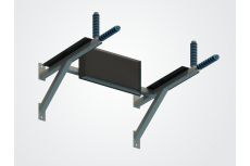 Брусья-пресс настенные Spektr Sport ПульсАп+Пресс, серый