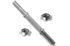 Гриф гантельный хромированный d30мм, l400мм DFC RB16T-30 фигурная гайка