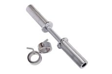 Гриф гантельный хромированный d50мм, l510мм DFC OB20-50 замок-втулка Гриф гантельный хромированный d50мм, l510мм DFC OB20-50 замок-втулка