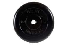 Диск обрезиненный d26мм MB Barbell MB-AtletB26-10 10кг черный