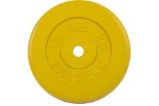 Диск обрезиненный d31мм MB Barbell MB-PltC31-15 15 кг желтый