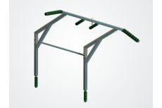 Турник-брусья разборный Spektr Sport Рекрут, серый Турник-брусья разборный Spektr Sport Рекрут, серый