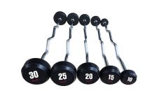 Набор изогнутых обрезиненных штанг AeroFit 10-30 кг - 5 шт AFB145-C/10-30KG