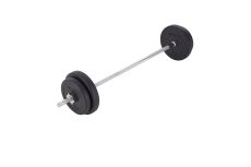 Штанга разборная 20 кг BaseFit стальной гриф, пластиковые диски BB-402 Штанга разборная 20 кг BaseFit стальной гриф, пластиковые диски BB-402