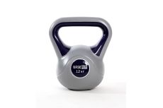 Гиря пластиковая 12 кг BaseFit DB-503 серый\темно-синий Гиря пластиковая 12 кг BaseFit DB-503 серый\темно-синий