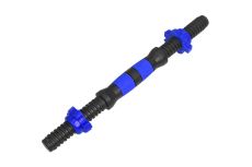 Гриф Sportex с гайками пластиковый (d 25) 36 см E29510 синий