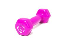 Гантель в виниловой оболочке 1 кг Original Fit.Tools FT-VWB-1 ярко-пурпурный