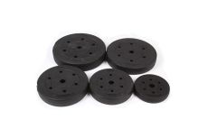 Диск пластиковый/цемент Sportex чёрный (d 26 мм.) 15 кг CPL-026-15