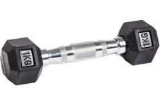 Гантель гексагональная обрезиненная Profi-Fit 1 кг Гантель гексагональная обрезиненная Profi-Fit 1 кг