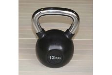 Гиря обрезиненная 12 кг Hercules HK109-12 с хромированной ручкой Гиря обрезиненная 12 кг Hercules HK109-12 с хромированной ручкой