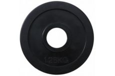 Диск олимпийский обрезиненный черный 1.25кг. RCP11-1.25