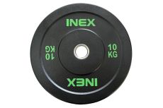 Бампированный диск 10кг Inex Hi-Temp TF-P4001-10 черный-зеленый