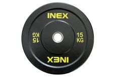 Бампированный диск 15кг Inex Hi-Temp TF-P4001-15 черный-желтый