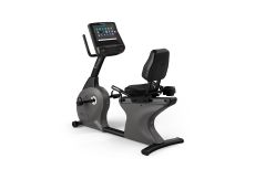 Vision. Горизонтальный велотренажер R-600E. Консоль - сенсорный экран диагональю 16 дюймов.