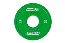 Диск обрезиненный цветной d51мм, 1кг Profi-Fit