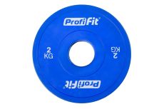Диск обрезиненный цветной d51мм, 2кг Profi-Fit