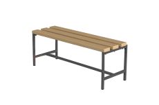 Скамейка для раздевалок без спинки Spektr Sport цельная, 100 см