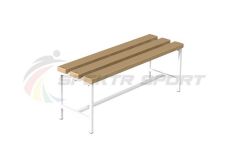 Скамейка для раздевалок без спинки, 180 см Spektr Sport цельная
