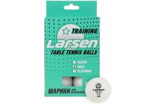 Шарики для настольного тенниса Gold 2 Star (6 шт.), ABS пластик Larsen 8332 белый