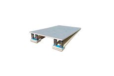 Мостик гимнастический подпружиненный Ellada 4 пружины, 100 cм М758Г