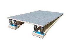 Мостик гимнастический подпружиненный Ellada 4 пружины (подкидной), 120x60x23 см УТ1697