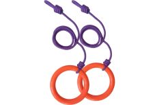 Кольца гимнастические с шнуром Sportex оранжевый