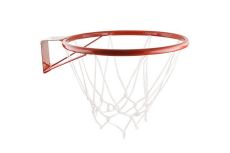 Кольцо баскетбольное № 5, диаметр 380 мм, труба 18 мм, с сеткой и кронштейном, красное