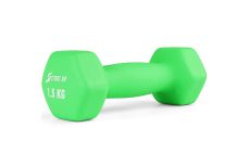 Гантель неопреновая 1,5кг Start Up HD1201 зеленый
