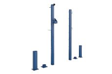 Стойки для большого тенниса с механизмом натяжения (стаканы) d76 мм (закладная 350 мм) Spektr Sport