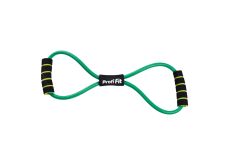 Эспандер трубчатый восьмерка, зеленый, сопротивление сильное 7,5 кг PROFI-FIT РАСПРОДАЖА