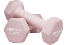 Гантели неопреновые гексагональные 2шт по 1,5кг PROIRON Г2015НГ