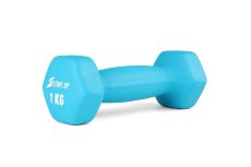 Гантель неопреновая 1 кг Start Up HY-D-021 голубой Гантель неопреновая 1 кг Start Up HY-D-021 голубой