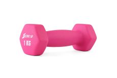 Гантель неопреновая 1 кг Start Up HY-D-021 розовый Гантель неопреновая 1 кг Start Up HY-D-021 розовый
