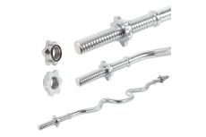 Гриф Z-образный d25мм, дл1,2м, макс.вес 150кг + 2 замка-гайки Start Up HY-B-022